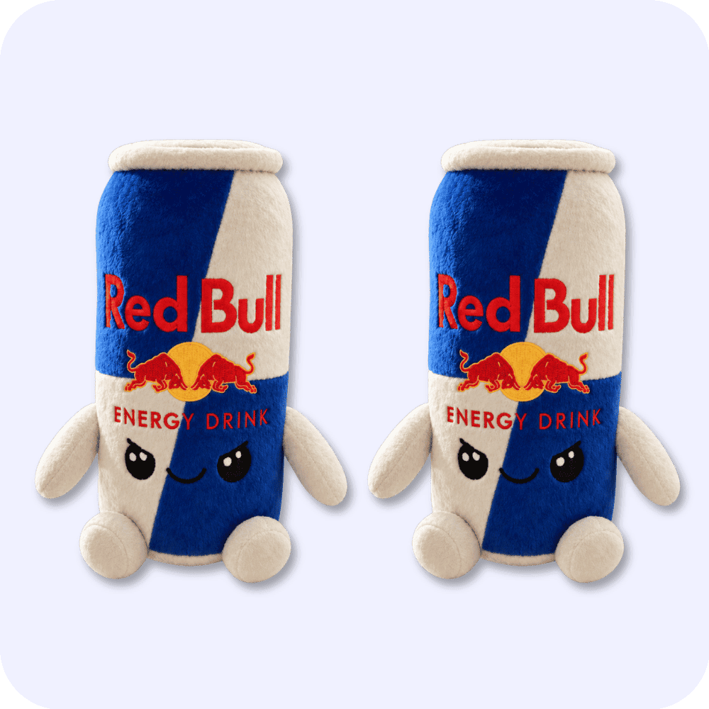 Red Bull Plush 2PCS Red Bull Plush 2PCS