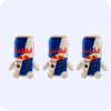 Red Bull Plush 3PCS