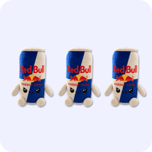 Red Bull Plush 3PCS