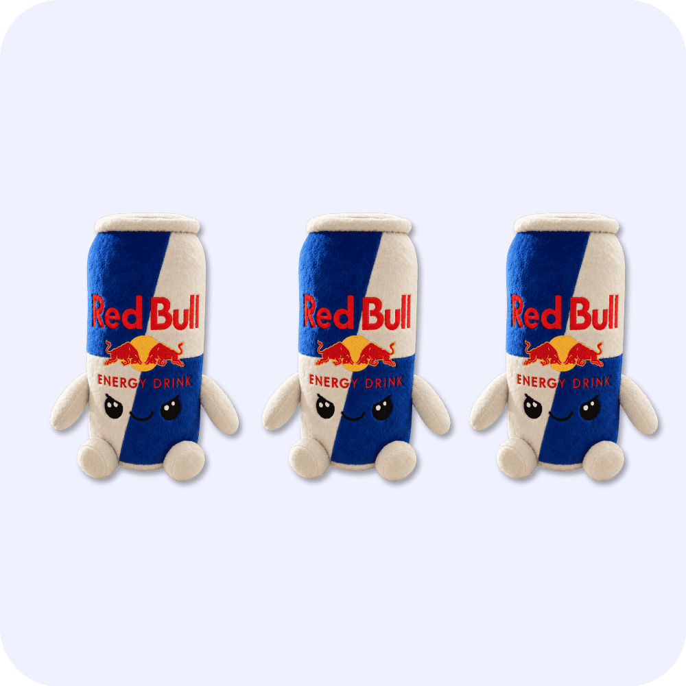 Red Bull Plush 3PCS Red Bull Plush 3PCS