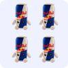 Red Bull Plush 4PCS