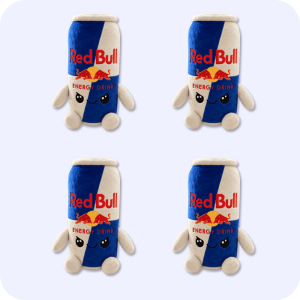 Red Bull Plush 4PCS