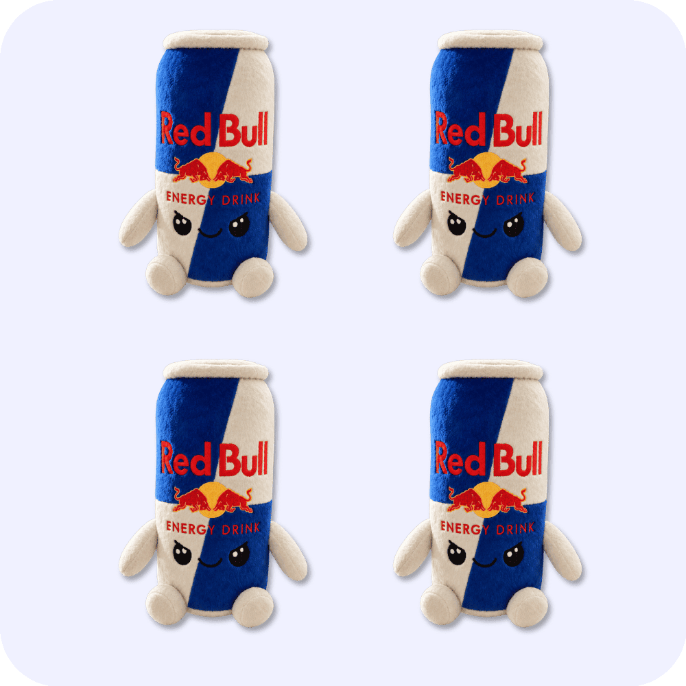 Red Bull Plush 4PCS Red Bull Plush 4PCS